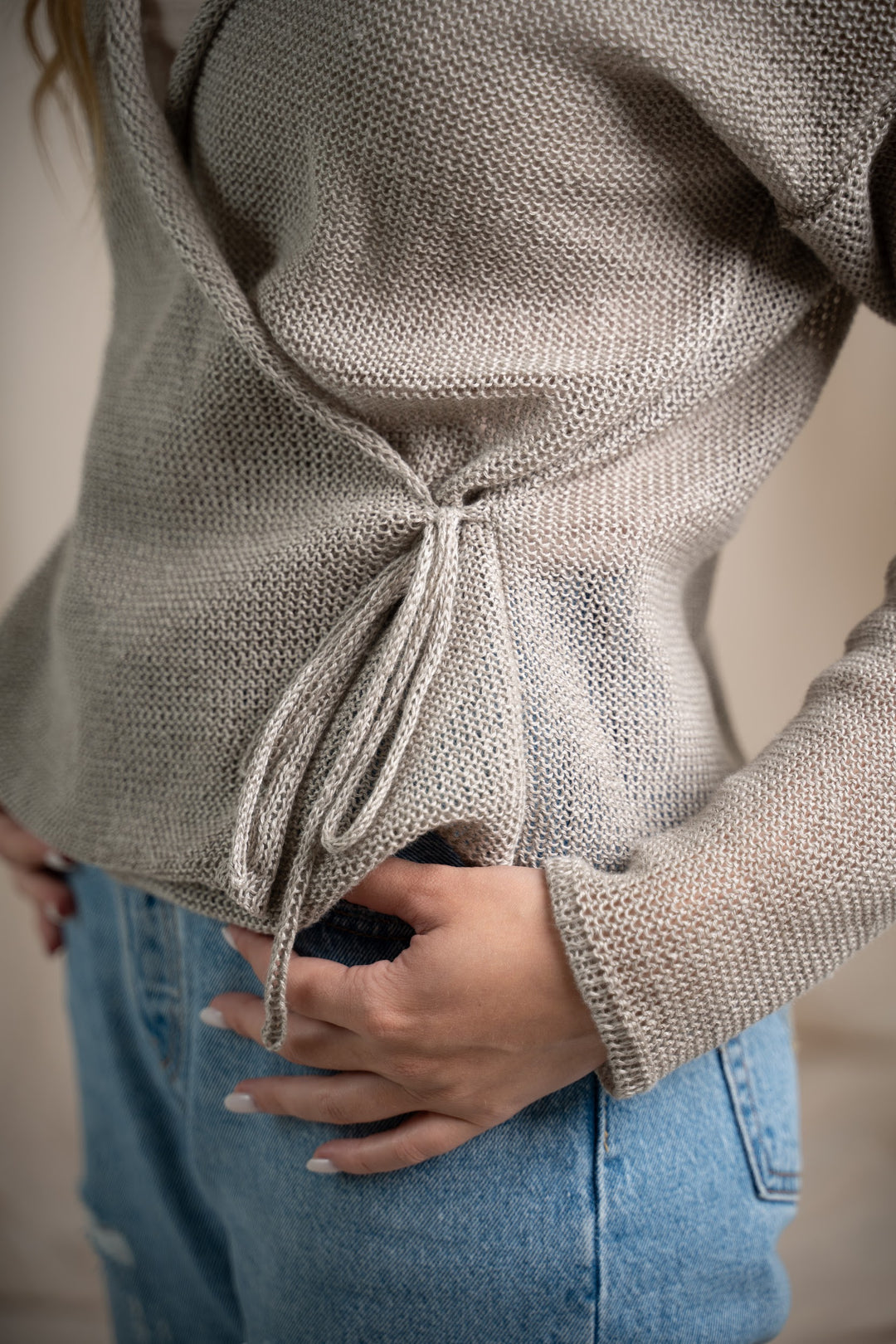 Linen cardigan, summer cardigan, wrap cardigan