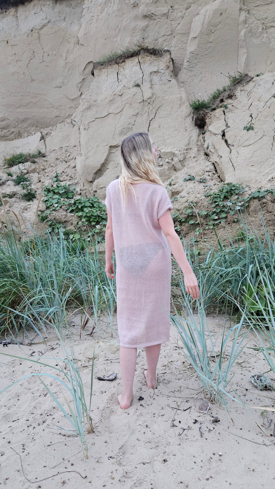Light pink linen summer dress LINEN ISLE Light pink linen summer dress LINEN ISLE