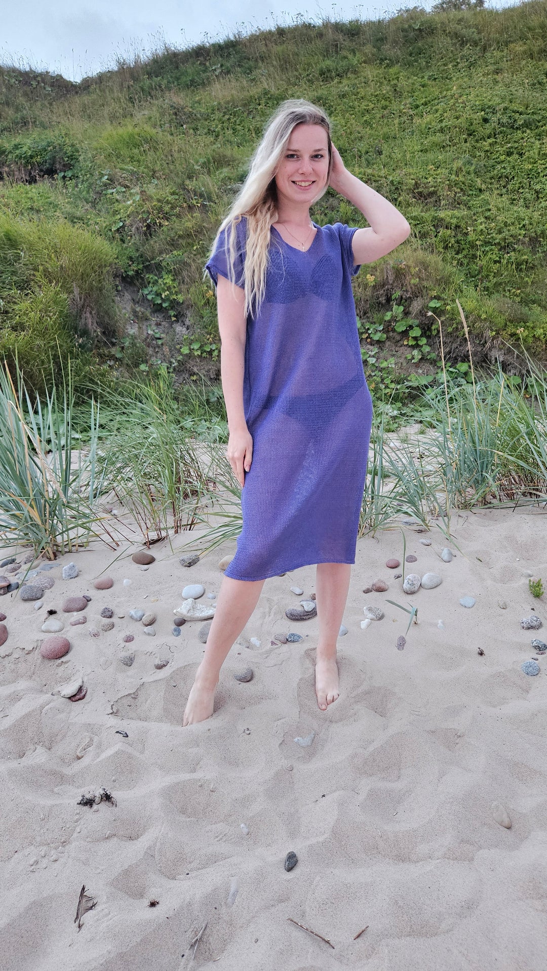 Light pink linen summer dress LINEN ISLE Light pink linen summer dress LINEN ISLE