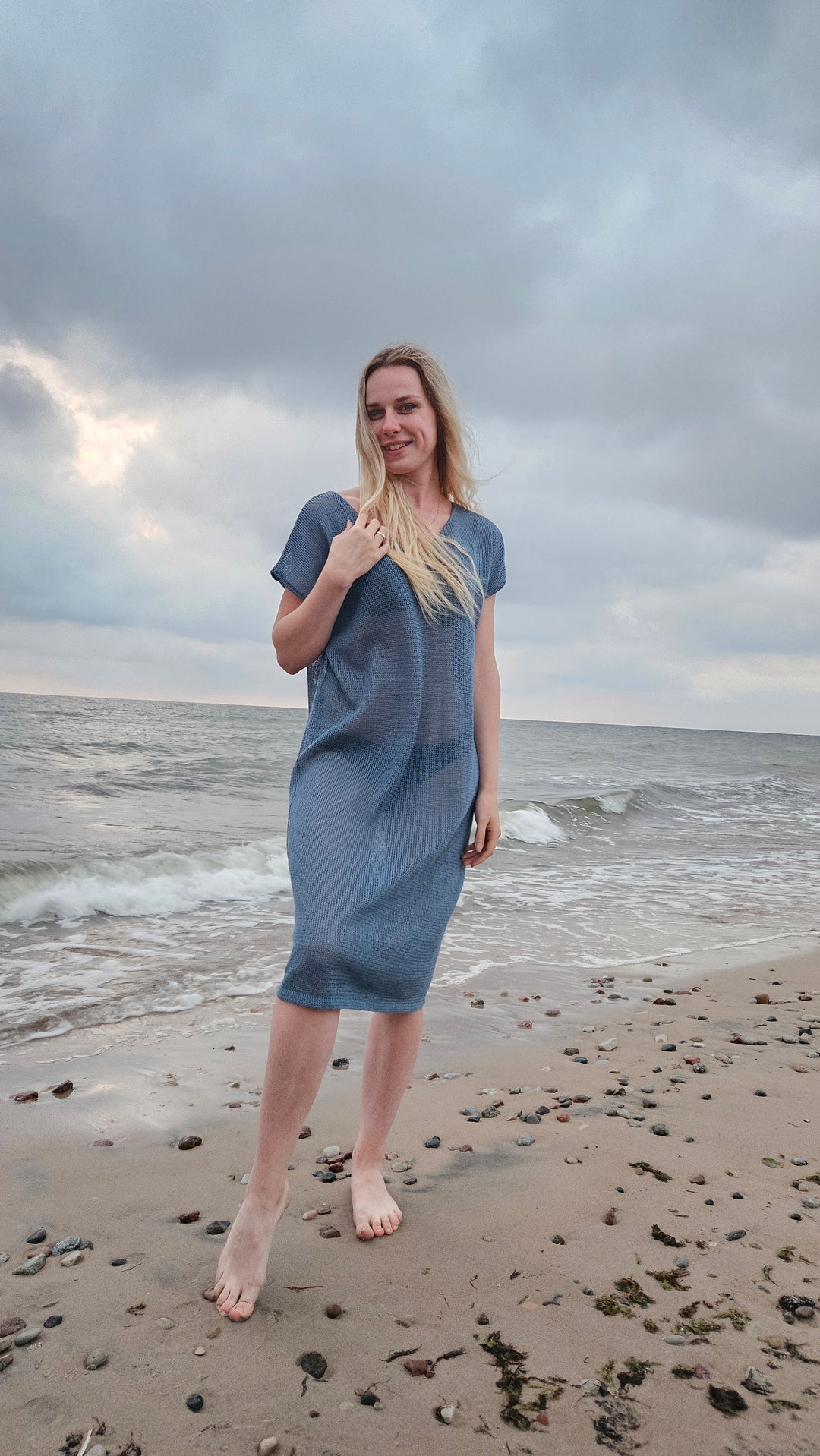 Light pink linen summer dress Light pink linen summer dress